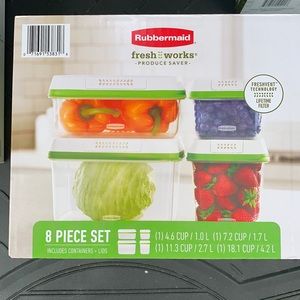 Rubbermaid freshworks 8 piece set new in box